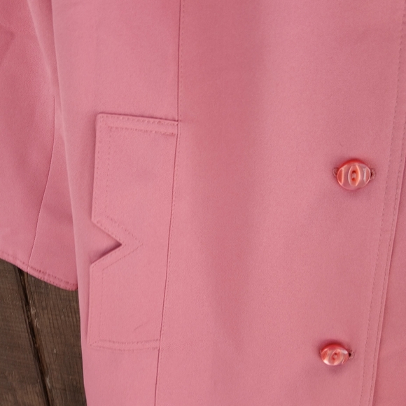 Vintage Grand Tier Trench Coat Dusty Rose - Picture 9 of 12